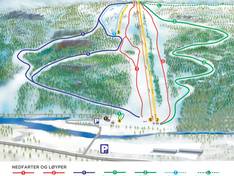 Plan des pistes Brokke