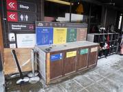 Tri des déchets dans la station de ski Cardrona