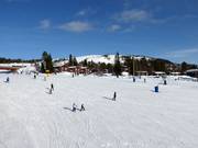 Vue depuis les pistes inférieures vers Idre Fjäll