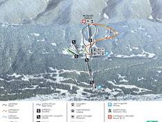 Plan des pistes Hatsvali – Mestia