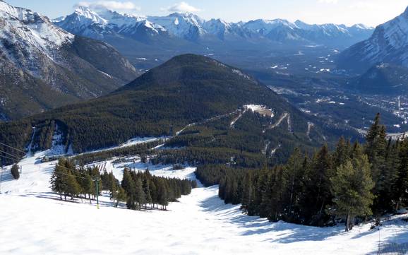 Domaines skiables pour skieurs confirmés et freeriders Chaînon Sawback – Skieurs confirmés, freeriders Mt. Norquay – Banff