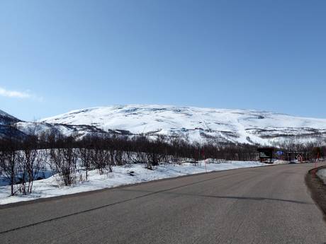 Norrbotten: Accès aux domaines skiables et parkings – Accès, parking Fjällby – Björkliden