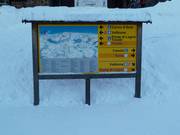 Plan des pistes avec signalisation