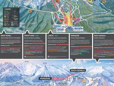 Plan des pistes Lake Louise
