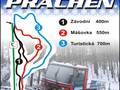 Plan des pistes Prácheň