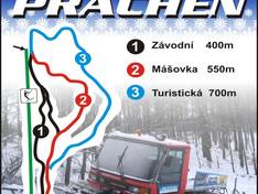 Plan des pistes Prácheň