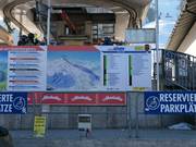 Panneau d'information à la station de la vallée