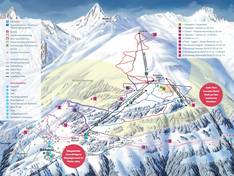 Plan des pistes Bellwald