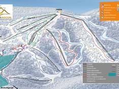 Plan des pistes Prat Peyrot – Mont Aigoual