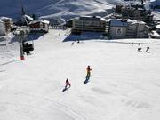 Zone débutants à la Startbahn (télésiège et tapis magique)