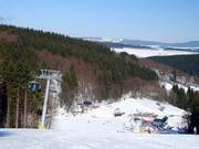 Bien large : pente finale vers la Büre