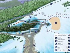 Plan des pistes Montagne de Lure