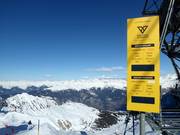 Le Grand Couloir - la piste la plus raide du domaine skiable Les 3 Vallées