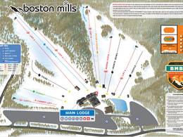 Plan des pistes Boston Mills