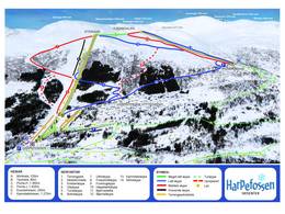Plan des pistes Harpefossen