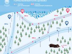 Plan des pistes Tseleevo