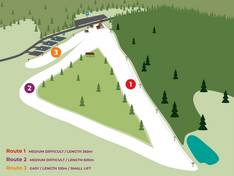 Plan des pistes Jurasówka – Siemiechów