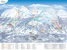 Plan des pistes Oppdal