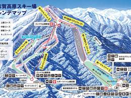 Plan des pistes Okushiga Kogen