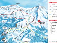 Plan des pistes Piani di Artavaggio – Moggio