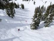 Piste raide au télésiège Supreme