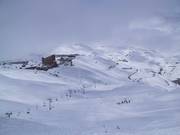 Vue sur le domaine skiable Valle Nevado