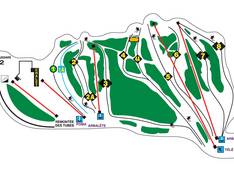 Plan des pistes Mont Fortin