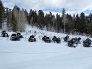 Canons à neige dans le domaine skiable Jackson Hole