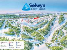 Plan des pistes Selwyn Snowfields