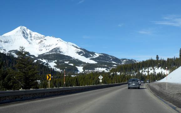 Chaîne Madison: Accès aux domaines skiables et parkings – Accès, parking Big Sky Resort