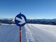 Délimitations claires des pistes