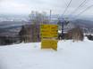 Japon: indications de directions sur les domaines skiables – Indications de directions Sahoro