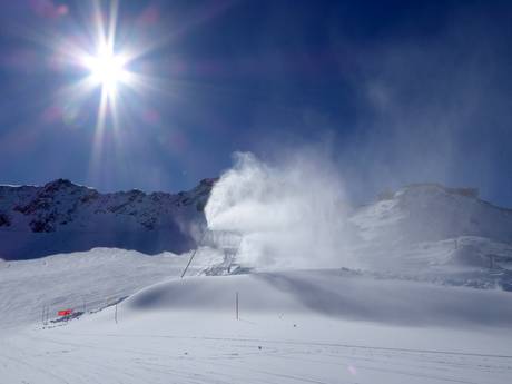 Fiabilité de l'enneigement Union européenne – Fiabilité de l'enneigement Schnalstaler Gletscher (Glacier du Val Senales)