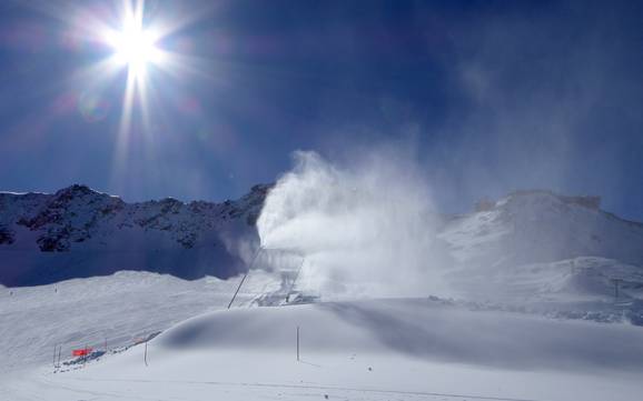 Fiabilité de l'enneigement Val Senales (Schnalstal) – Fiabilité de l'enneigement Schnalstaler Gletscher (Glacier du Val Senales)