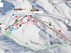Plan des pistes Mamison