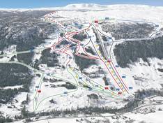 Plan des pistes Ål Skisenter