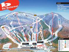Plan des pistes Butternut