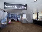 Zone de caisses soignée au nouveau téléphérique Trittkopfbahn (Zürs)