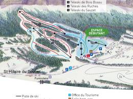 Plan des pistes Saint Hilaire du Touvet