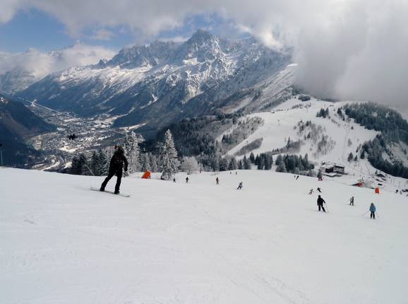 Large piste vers le Col de Voza