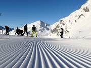 Très bonne préparation des pistes à Kühtai