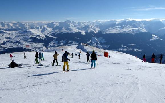 Le plus grand dénivelé dans la région touristique de Surselva – domaine skiable Brigels/Waltensburg/Andiast