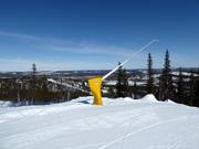 Lance à neige dans le domaine skiable Dundret Lapland