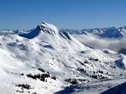 Vue sur les pistes au pied du Damülser Mittagsspitze