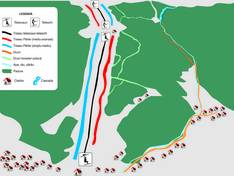 Plan des pistes Cascada Cailor – Borșa