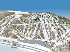 Plan des pistes Cascade Mountain