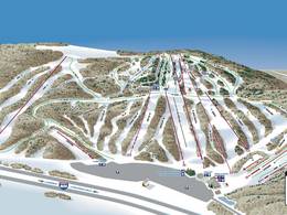 Plan des pistes Cascade Mountain