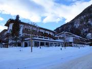 Un itinéraire de ski mène jusqu'au Defereggental Hotel & Resort.