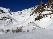 Partie inférieure de la piste Val della Mite