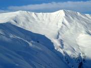Vue sur la zone de poudreuse depuis le Sillerenbühl